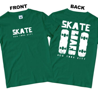 Cotton Shirt: Skate New York (Front and Back)