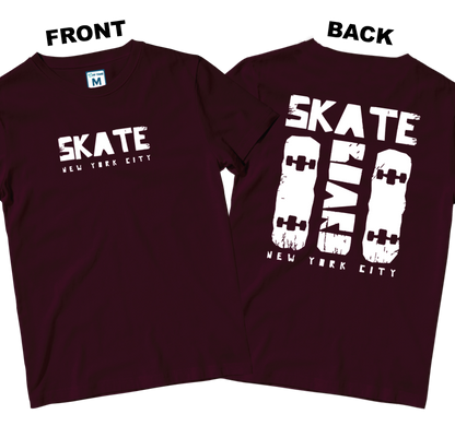 Cotton Shirt: Skate New York (Front and Back)