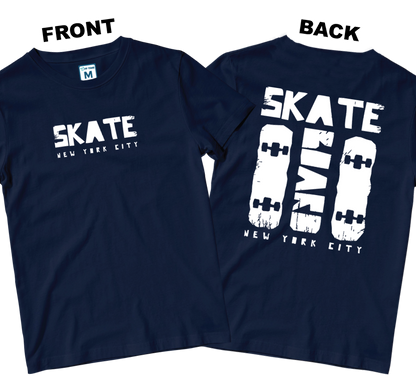 Cotton Shirt: Skate New York (Front and Back)