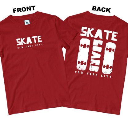 Cotton Shirt: Skate New York (Front and Back)