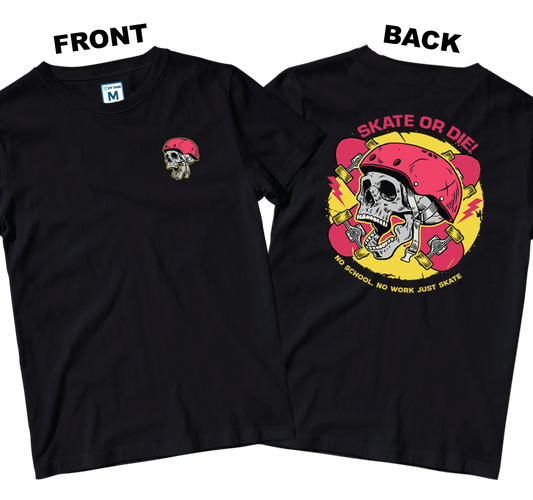 Cotton Shirt: Skate or Die Pocket (Front and Back)