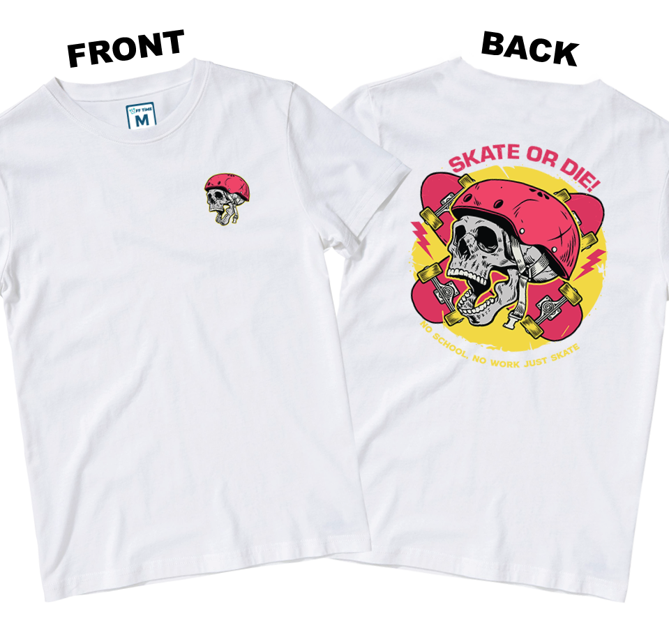 Cotton Shirt: Skate or Die Pocket (Front and Back)