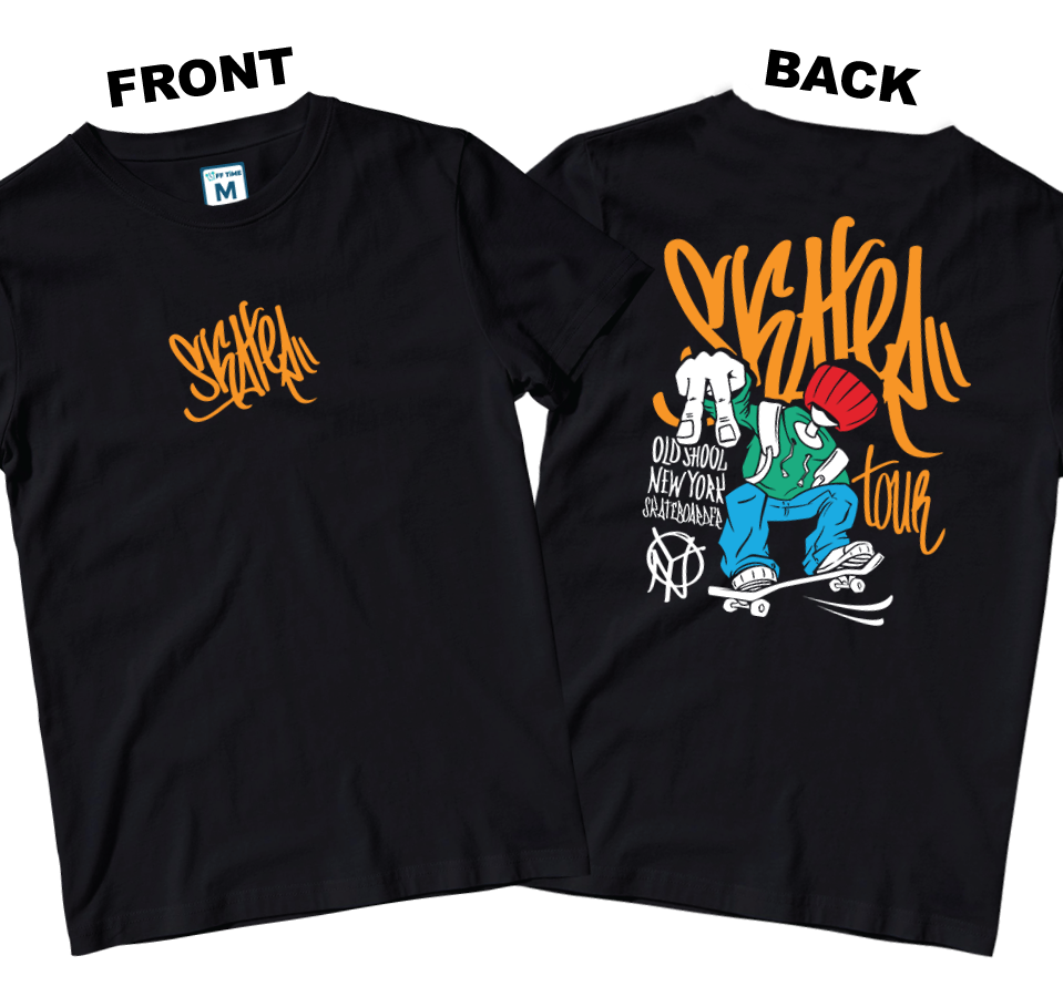 Cotton Shirt: Skater Graffi (Front and Back)