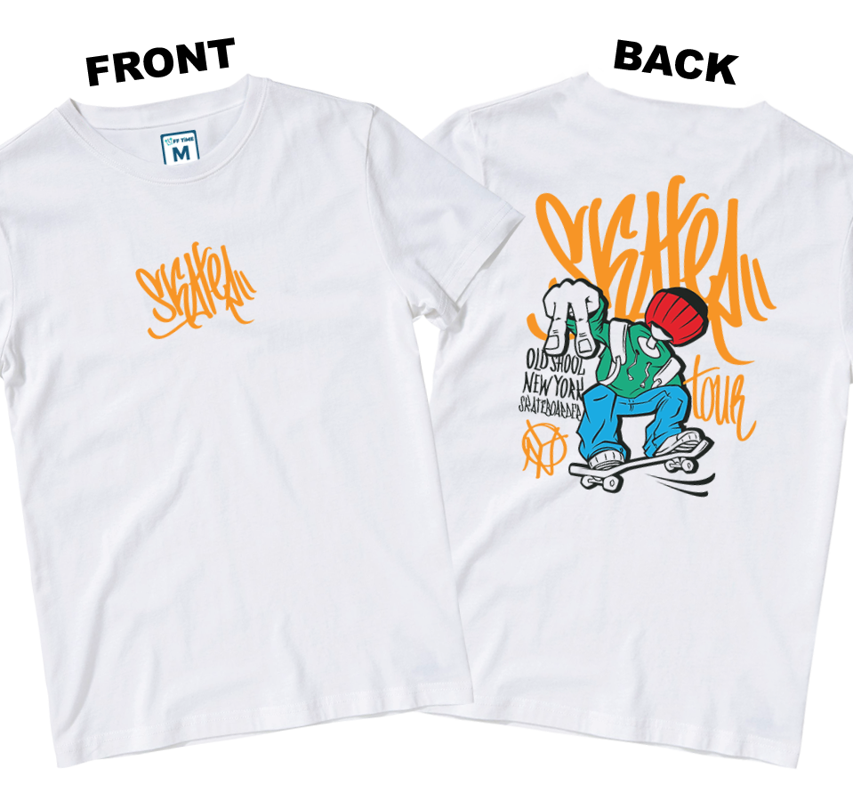 Cotton Shirt: Skater Graffi (Front and Back)