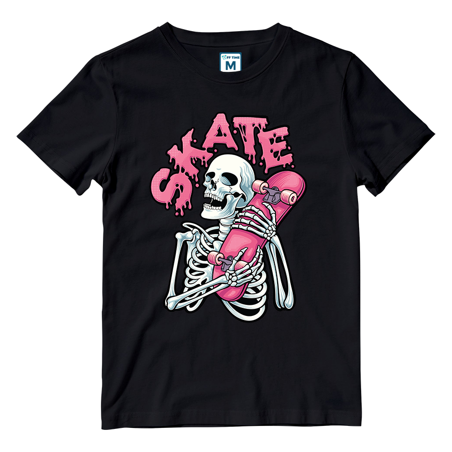 Cotton Shirt: Skeleton Skate