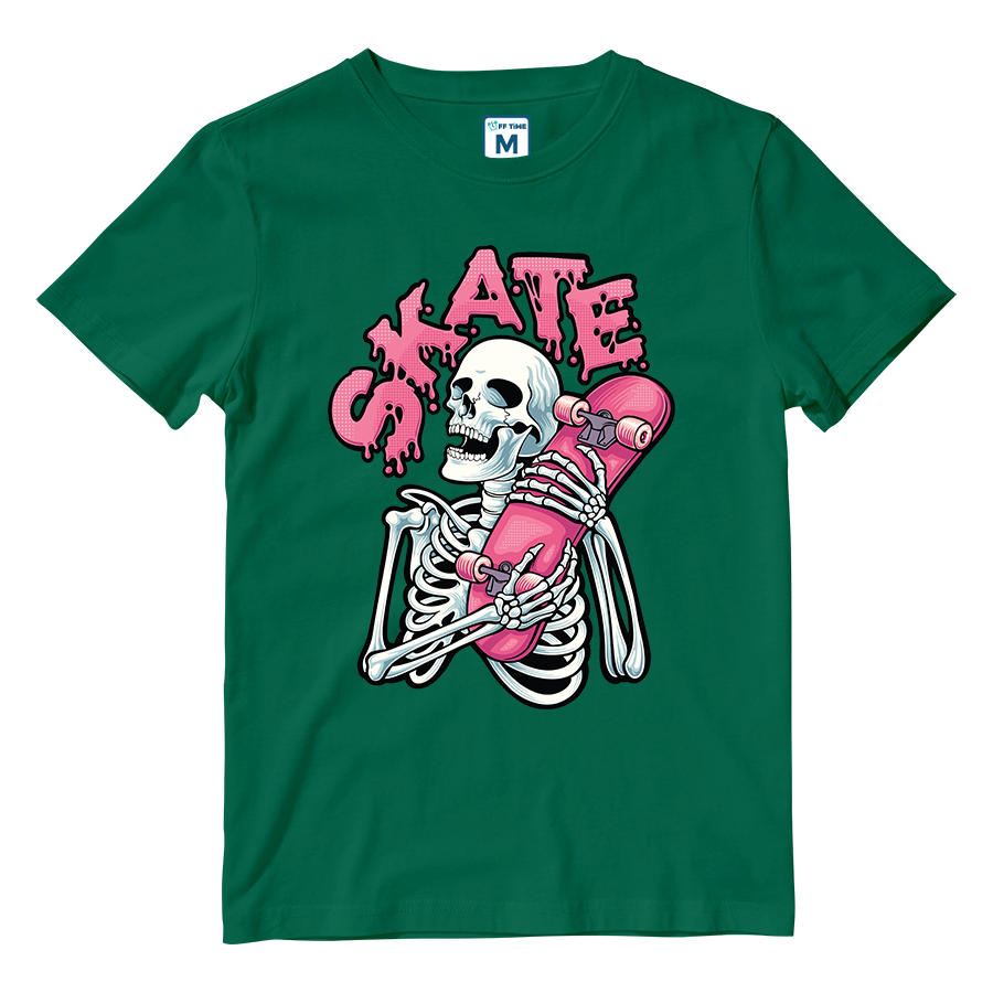 Cotton Shirt: Skeleton Skate