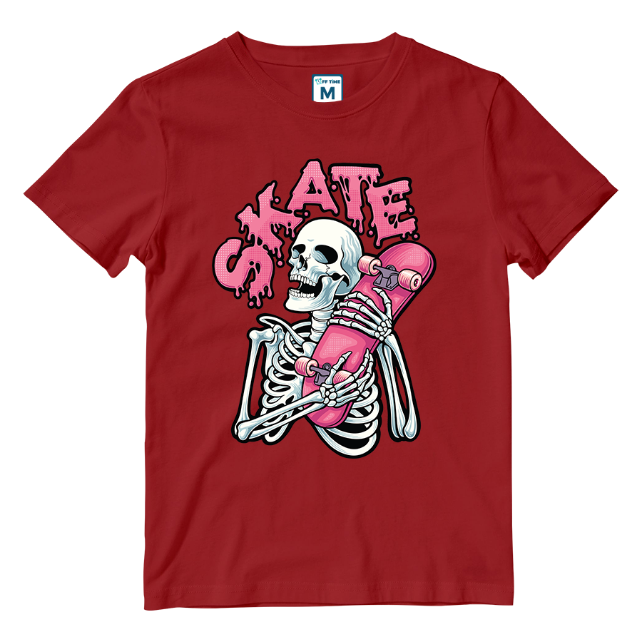 Cotton Shirt: Skeleton Skate