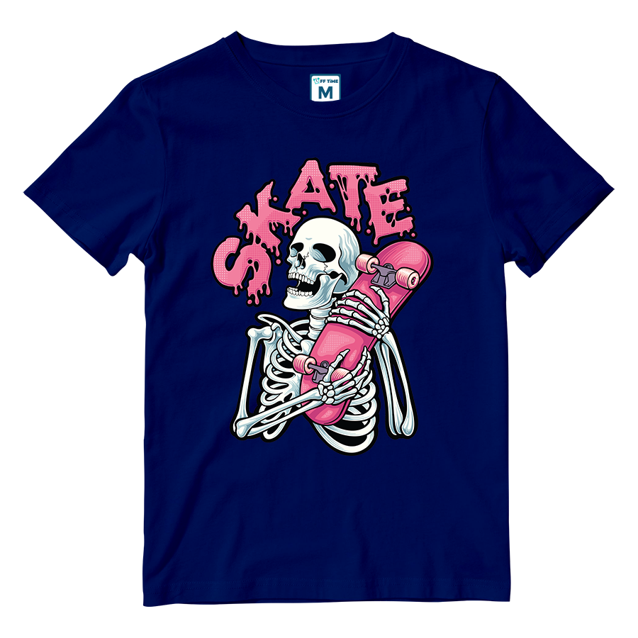 Cotton Shirt: Skeleton Skate