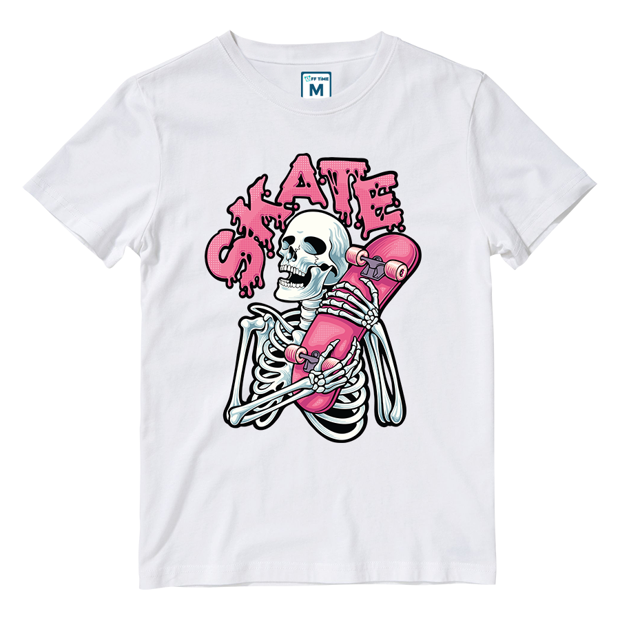 Cotton Shirt: Skeleton Skate