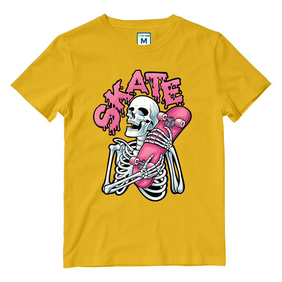 Cotton Shirt: Skeleton Skate