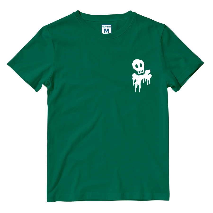 Cotton Shirt: Skull Pocket