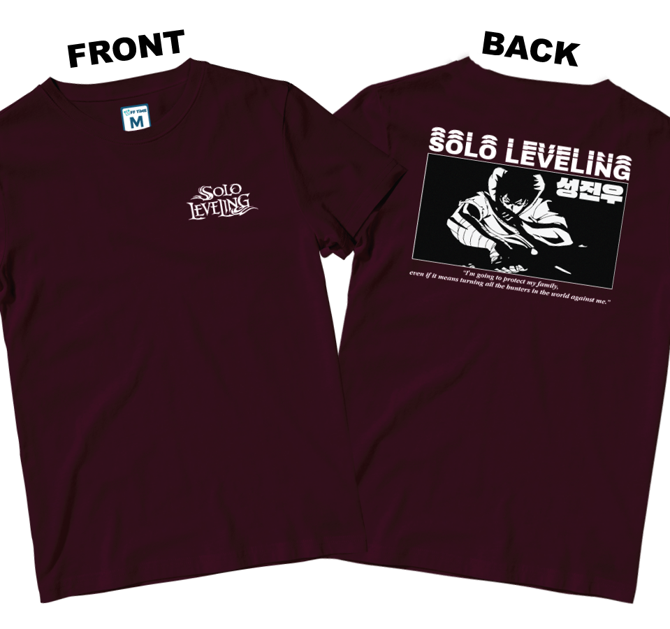 Cotton Shirt: Solo Leveling Quote (Front and Back)