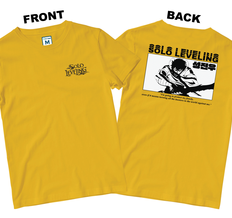 Cotton Shirt: Solo Leveling Quote (Front and Back)