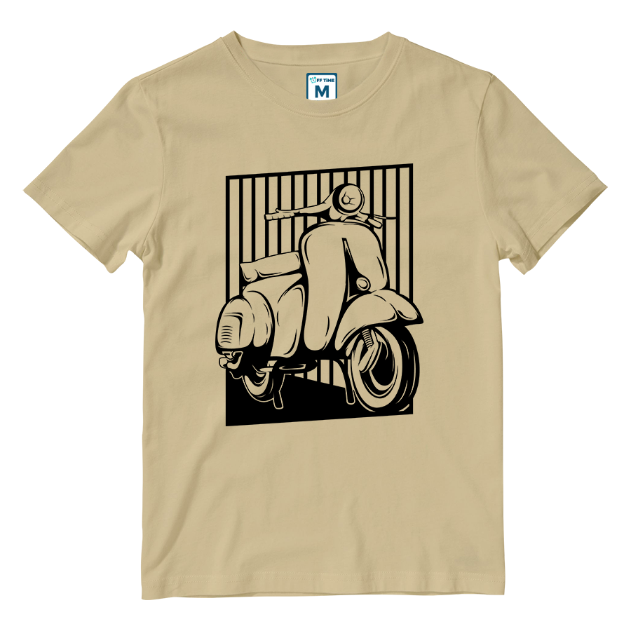 Cotton Shirt: Vespa Outline