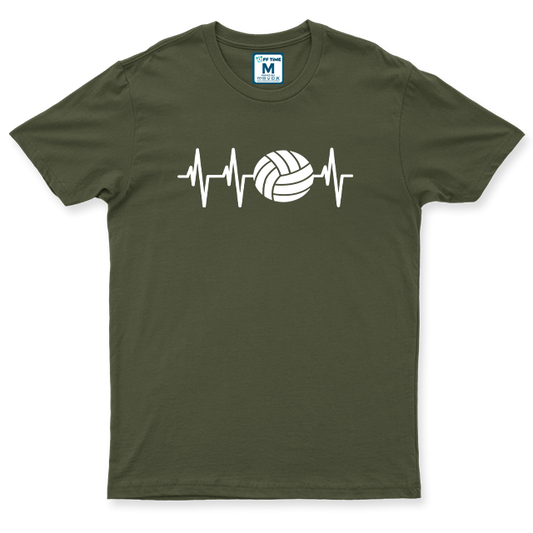 Drifit Shirt: Volleyball Heart Beating