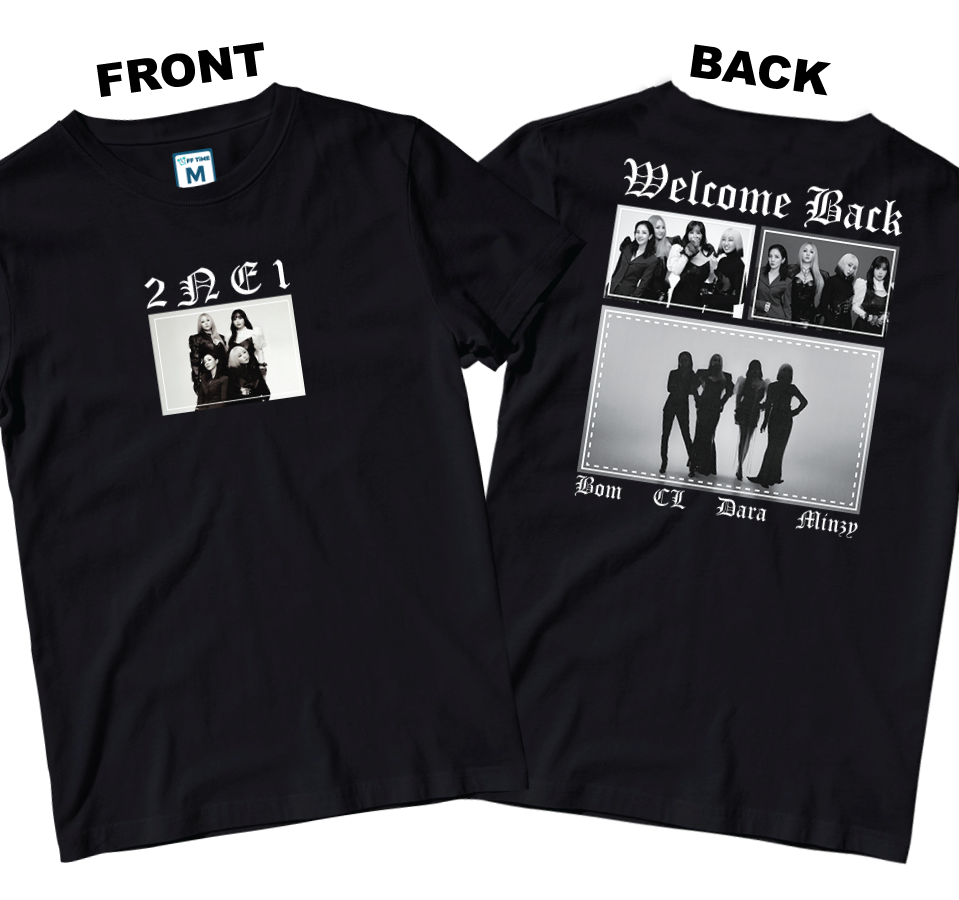 Cotton Shirt: Welcome 2NE1 (Front and Back)