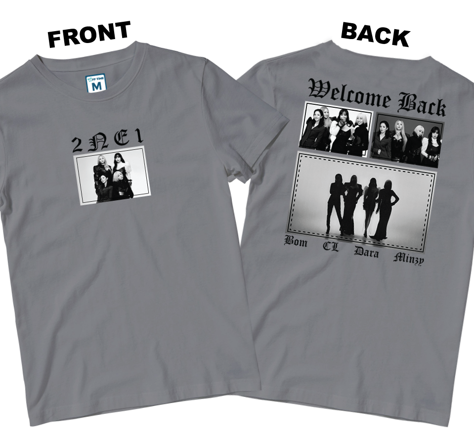 Cotton Shirt: Welcome 2NE1 (Front and Back)