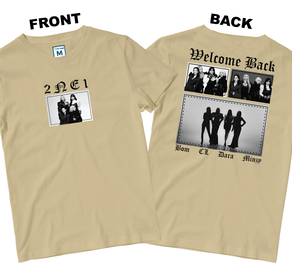 Cotton Shirt: Welcome 2NE1 (Front and Back)