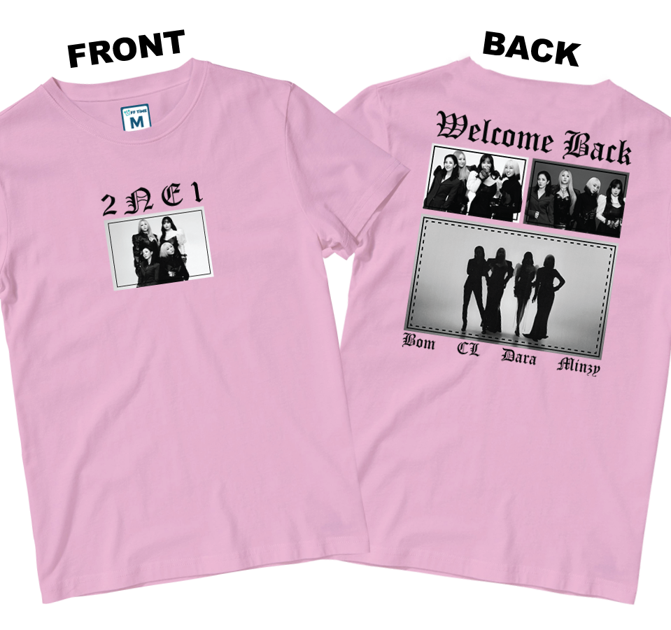 Cotton Shirt: Welcome 2NE1 (Front and Back)