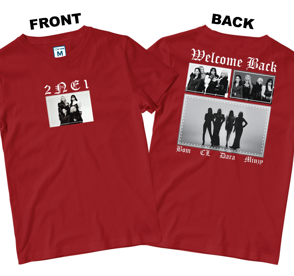 Cotton Shirt: Welcome 2NE1 (Front and Back)