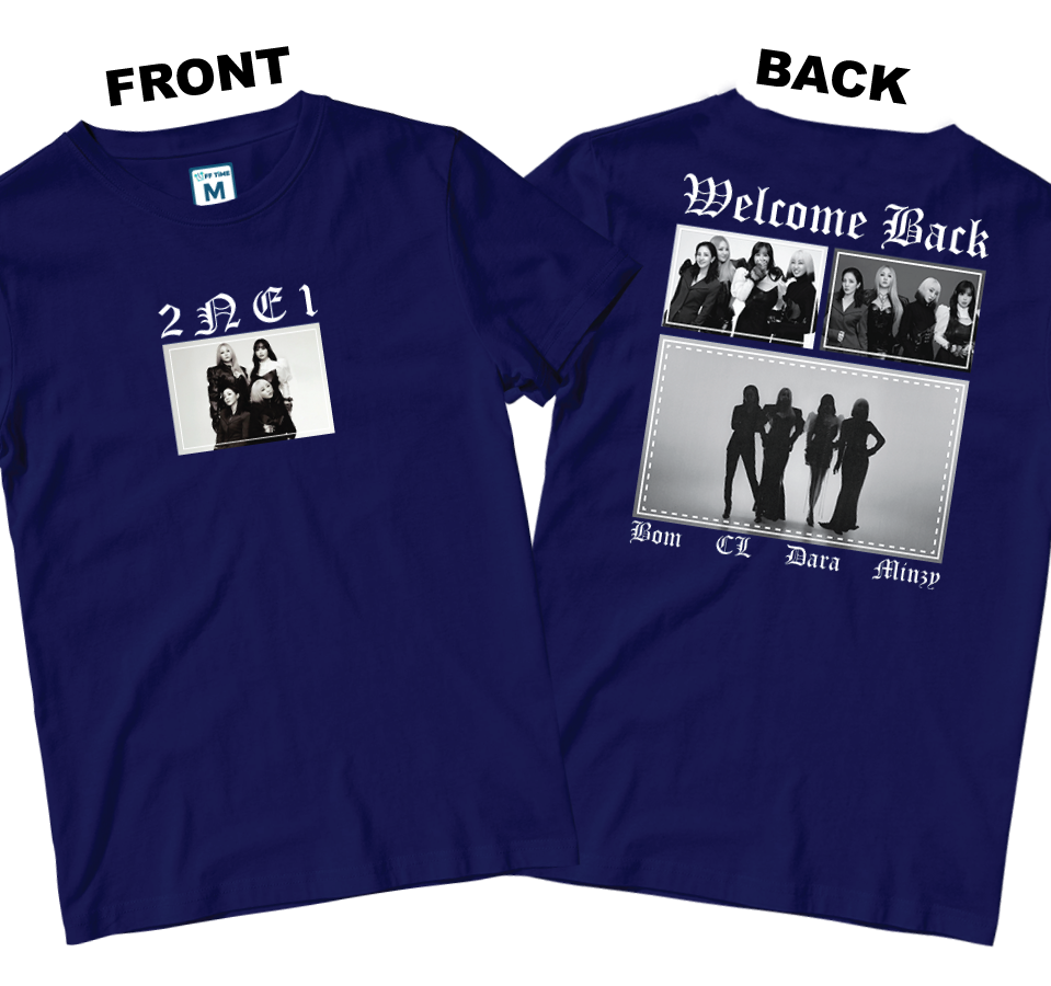 Cotton Shirt: Welcome 2NE1 (Front and Back)