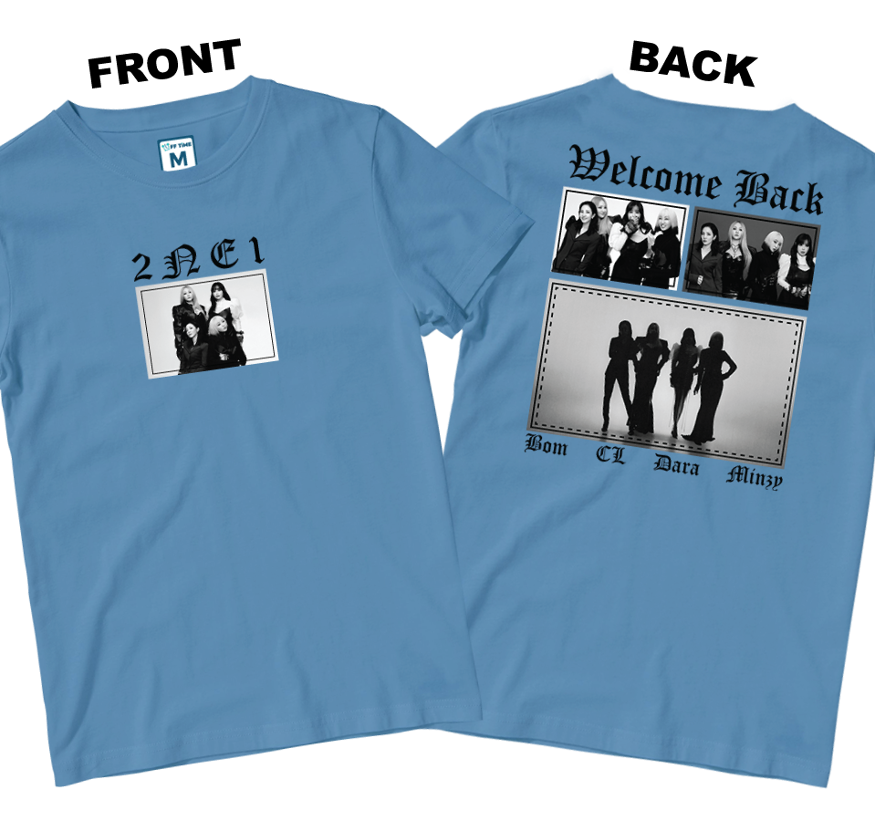 Cotton Shirt: Welcome 2NE1 (Front and Back)