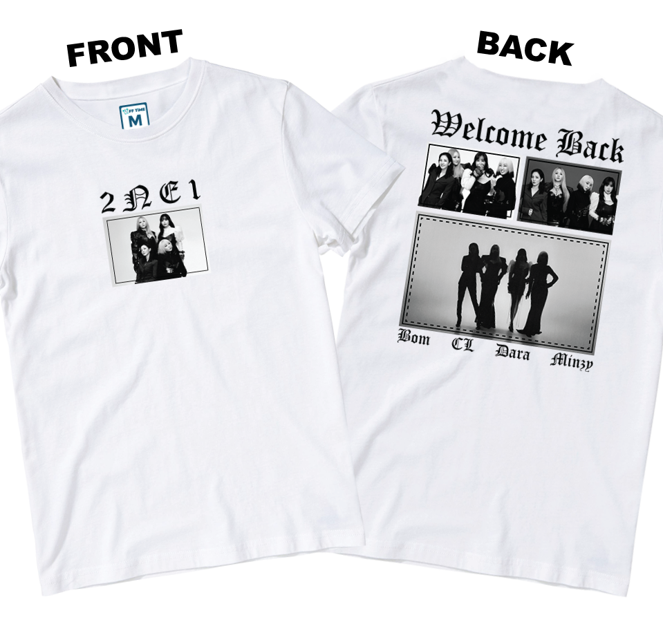 Cotton Shirt: Welcome 2NE1 (Front and Back)