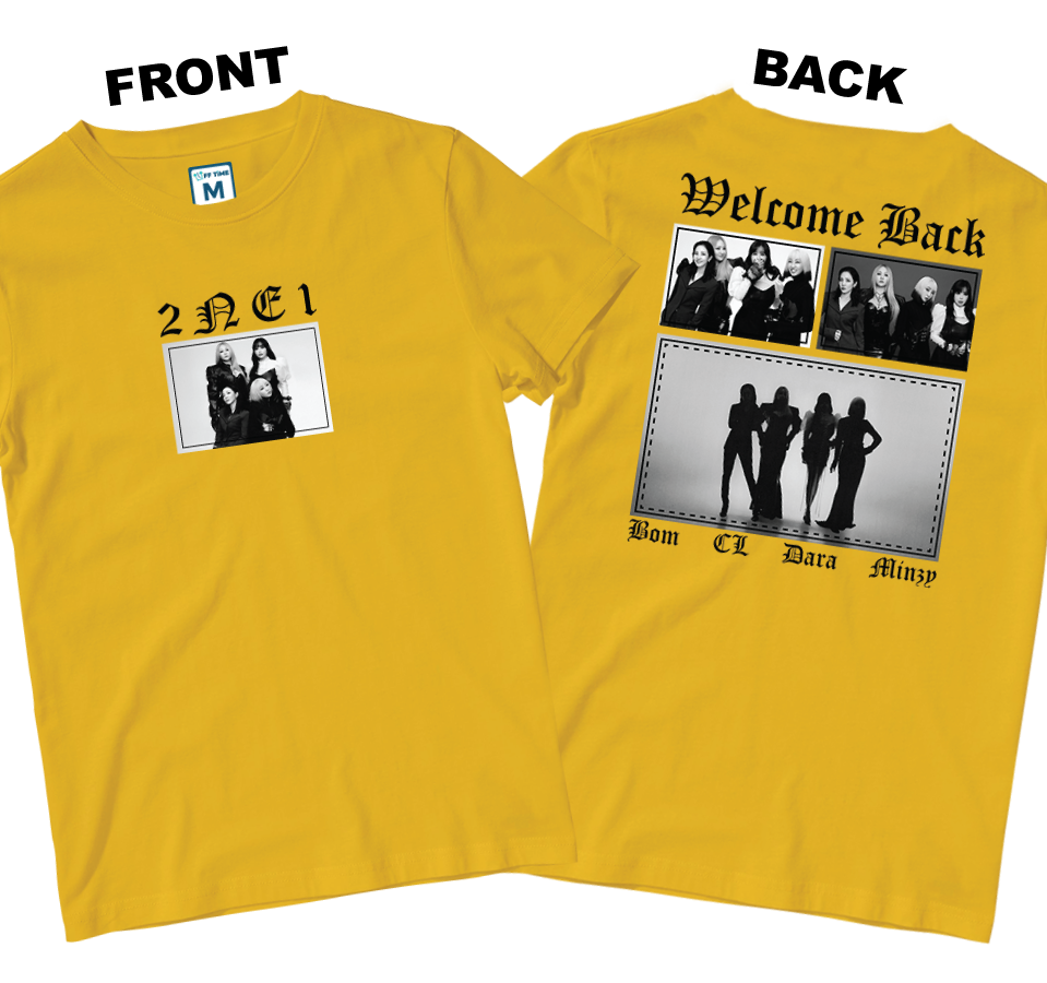 Cotton Shirt: Welcome 2NE1 (Front and Back)