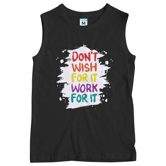 Sleeveless Drifit Shirt: Wish Work